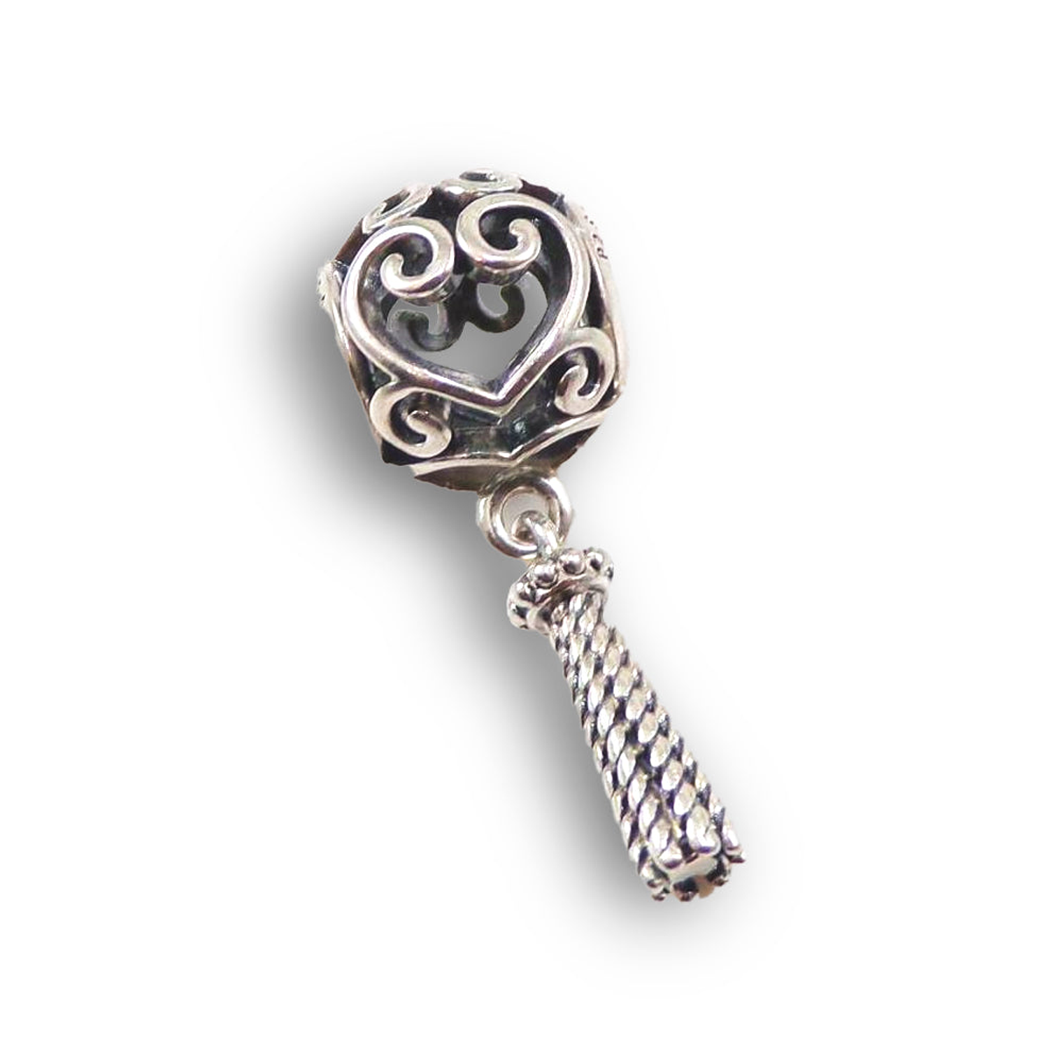 Charm Pandora Original para Mujer 797037 Enchanted Heart Tassel Sterling s925 3