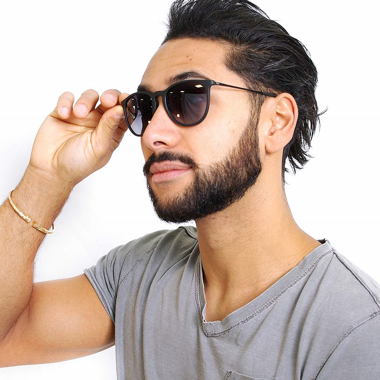 Lentes de Sol Ray Ban Erika Degrade RB4171 622/8G Color Negro Talla 54mm 6