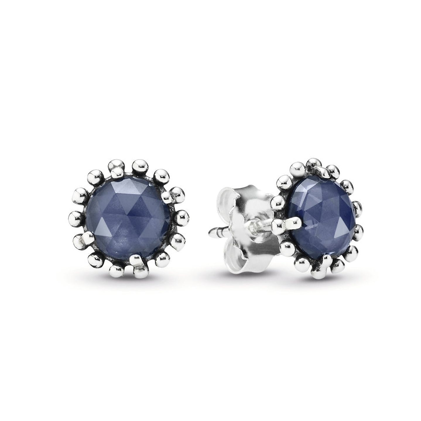 Aretes Pendientes Pandora Estrella de Medianoche con Cristal Azul 290561NBC Plata 925 1