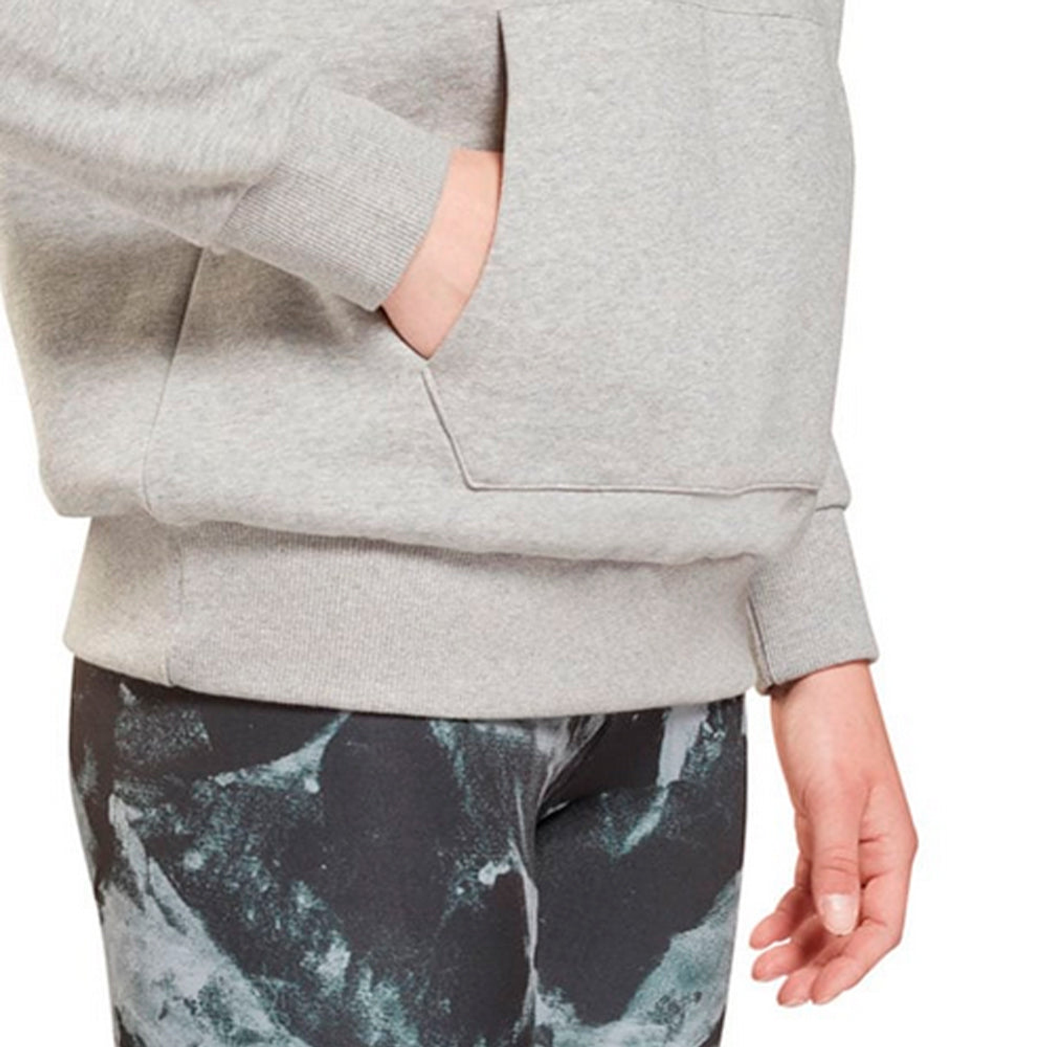 Polera Tipo Hoodie Reebok Identity Big Logo Fleece GS9391 Plomo Talla M 4