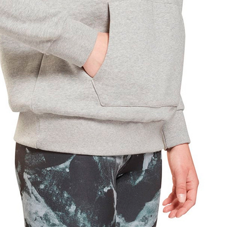 Polera Tipo Hoodie Reebok Identity Big Logo Fleece GS9391 Plomo Talla M 4