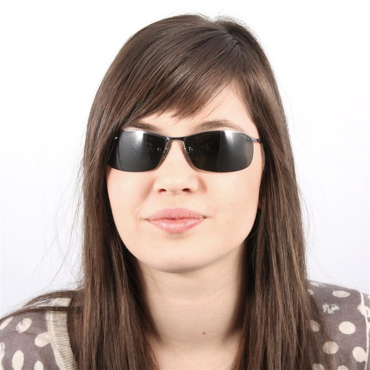 Lentes de Sol Ray Ban Top Bar RB3183 004/71 Color Plateado Talla 63mm 5