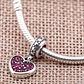 Charm Colgante Pandora Original para Mujer 791023CZR Pave Heart Sterling Plata s925 - Miniatura 5