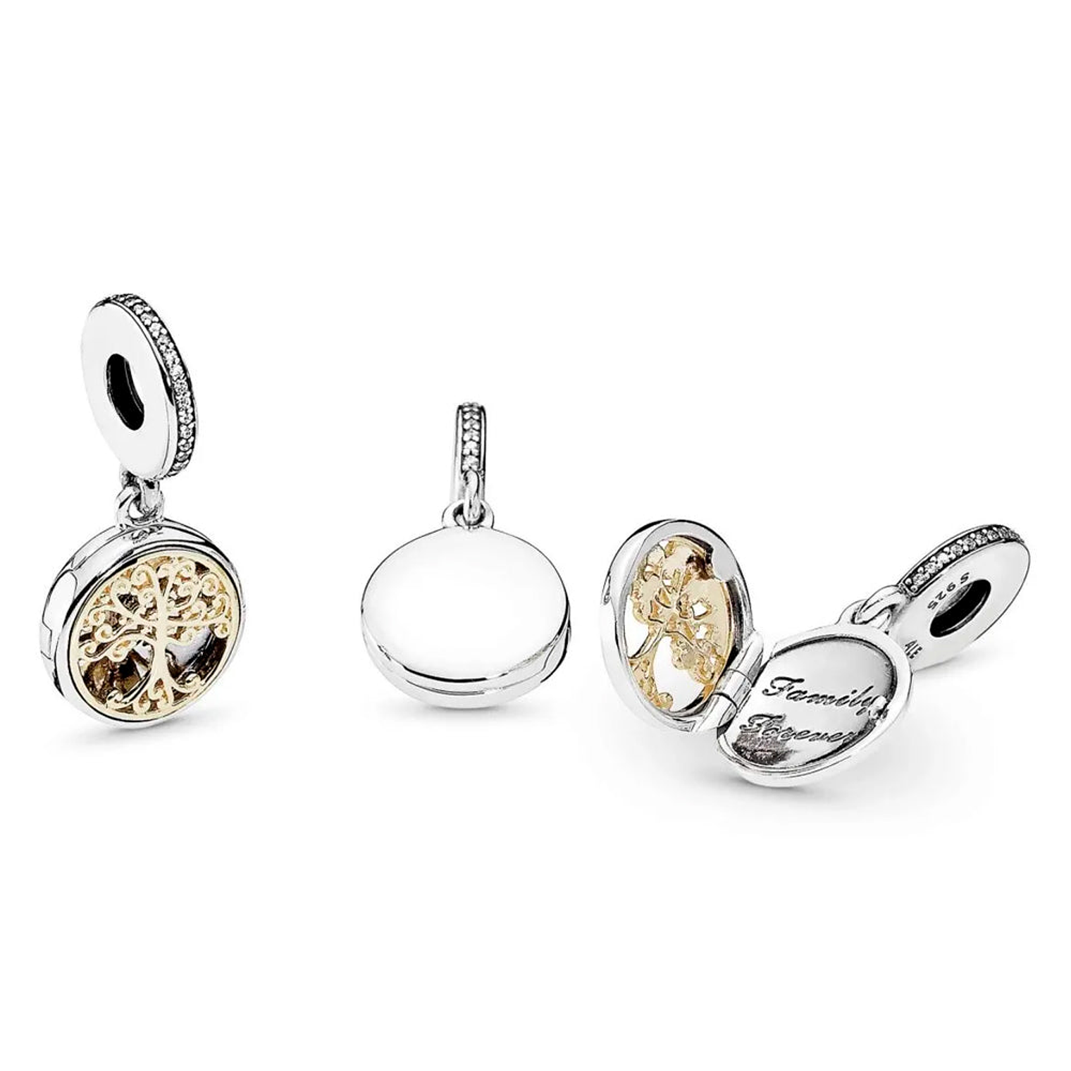 Charm Colgante Pandora Original para Mujer 791988CZ Family Roots Plata s925 4