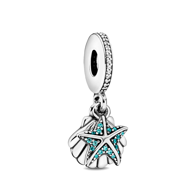 Charm Colgante Pandora Original para Mujer 792076CZF Estrella de Mar Tropical Plata s925 3