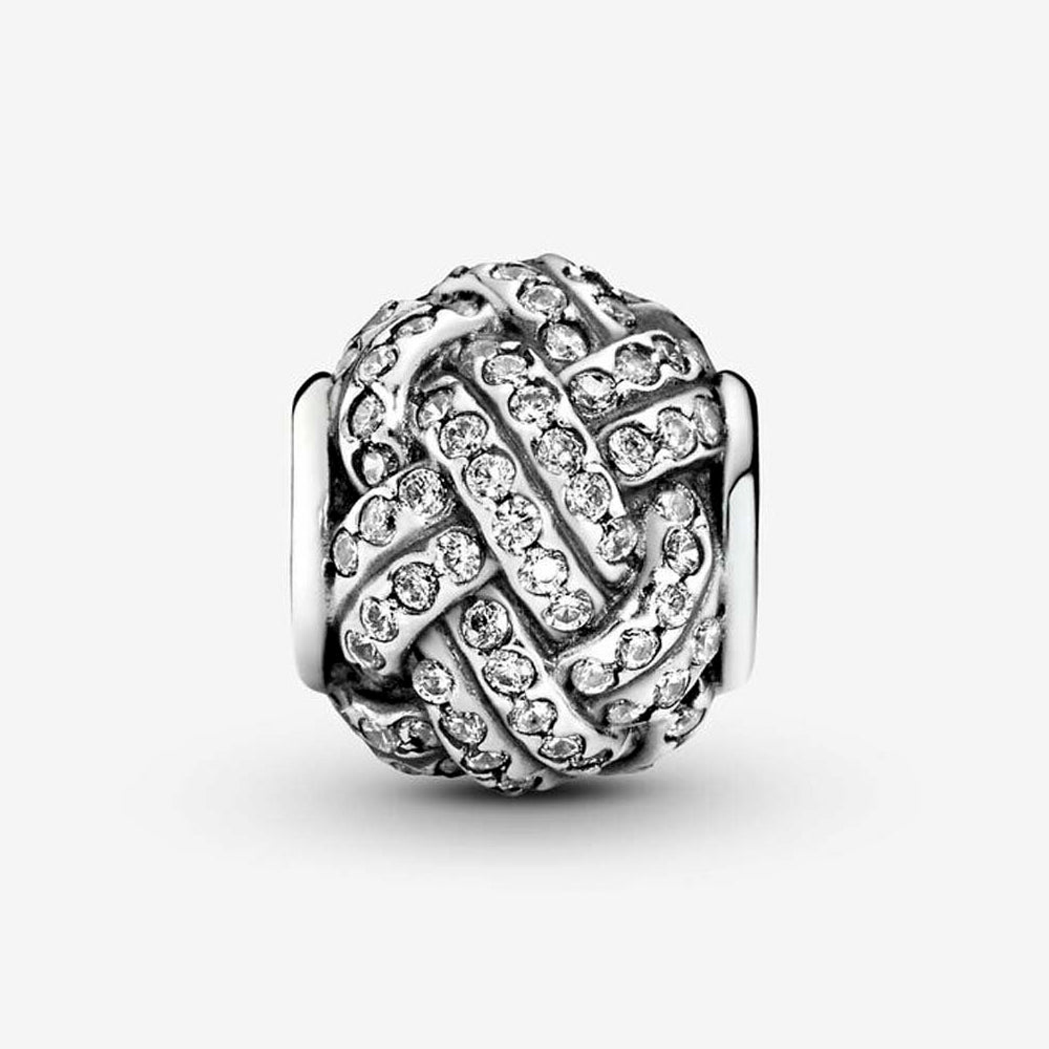Charm Dije Pandora Original para Mujer 791537CZ Nudo de Amor Brillante Plata s925 4