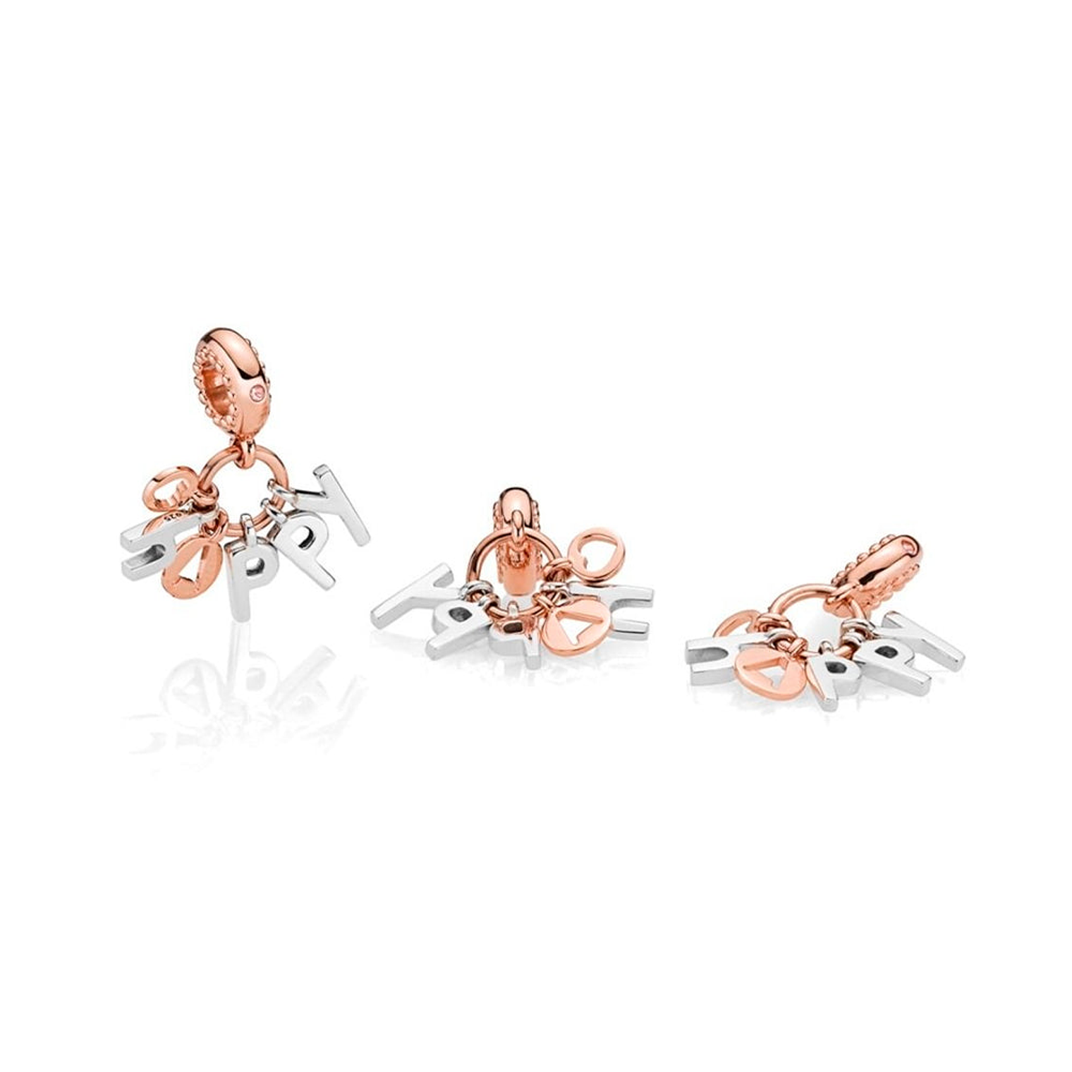 Charm Colgante Pandora Original para Mujer 787017NPO Rose Happy Plata s925 2