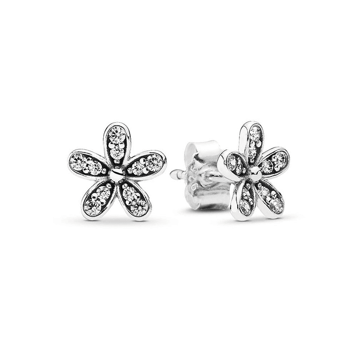 Aretes Pendientes Pandora Tipo Topo Daisies Deslumbrantes 290570CZ Plata 925 1