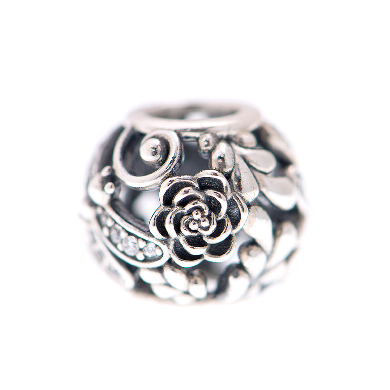 Charm Dije Pandora Original para Mujer 791733CZ Libelulas and Flowers Plata s925 3
