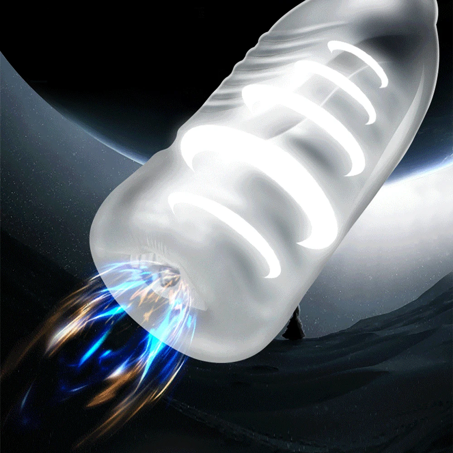 Masturbador Masculino de Succion con 7 modalidades Pomfw FJB-BS En Silicona Medica 3