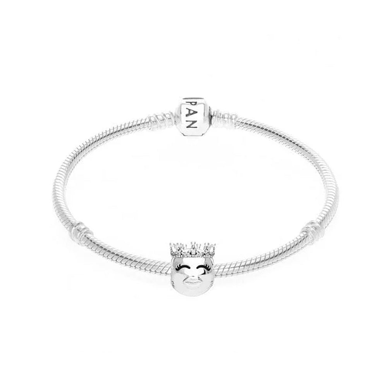Charm Dije Pandora Original para Mujer 797143CZ Emoji de Princesa Plata 925 4