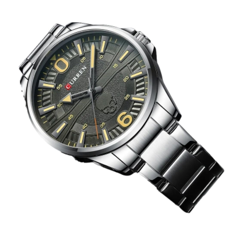 Reloj Análogo Curren Original KREd240212 para Hombre Acero Color Plateado 3