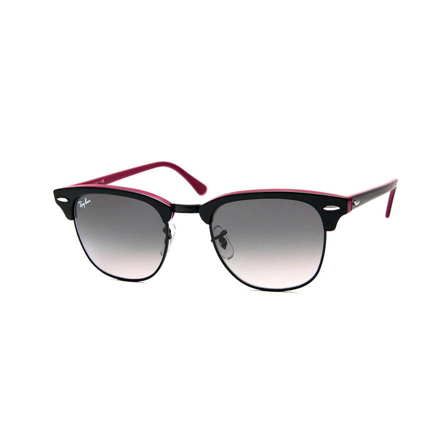 Lentes de Sol Ray Ban Clubmaster RB3016 1103/71 Color Negro Talla 49mm 1