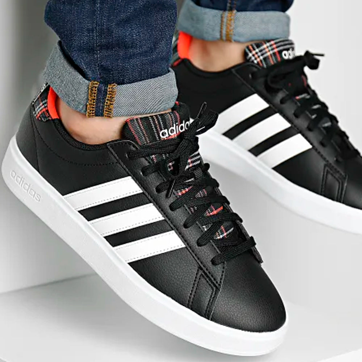 Zapatillas Urbanas Adidas HQ1721 Grand Court 2.0 Original Color Negro Para Hombre 6