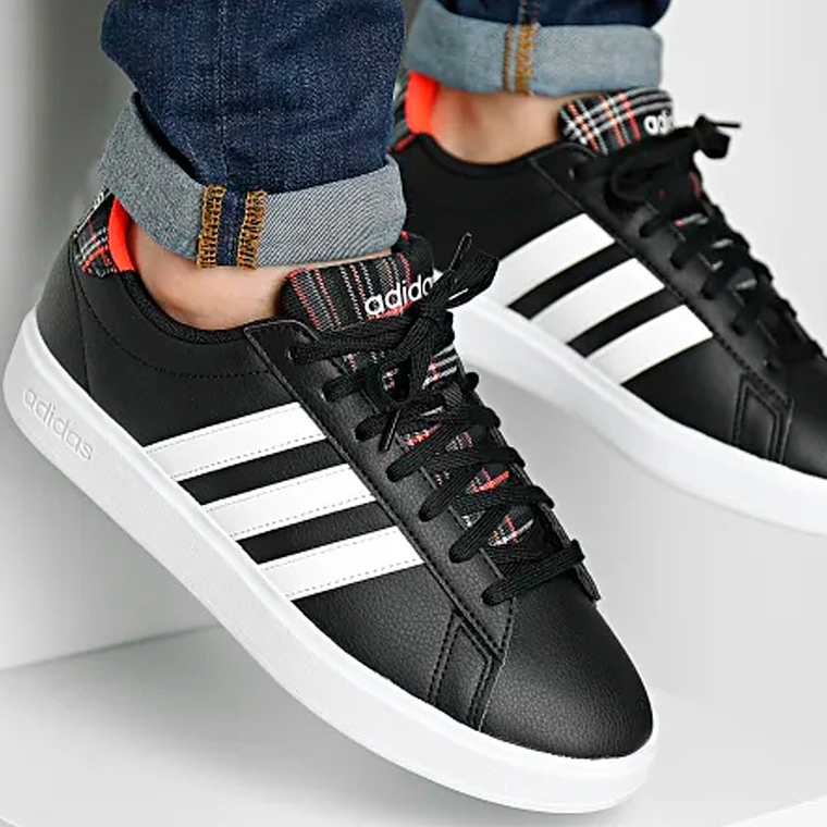 Zapatillas Urbanas Adidas HQ1721 Grand Court 2.0 Original Color Negro Para Hombre 6