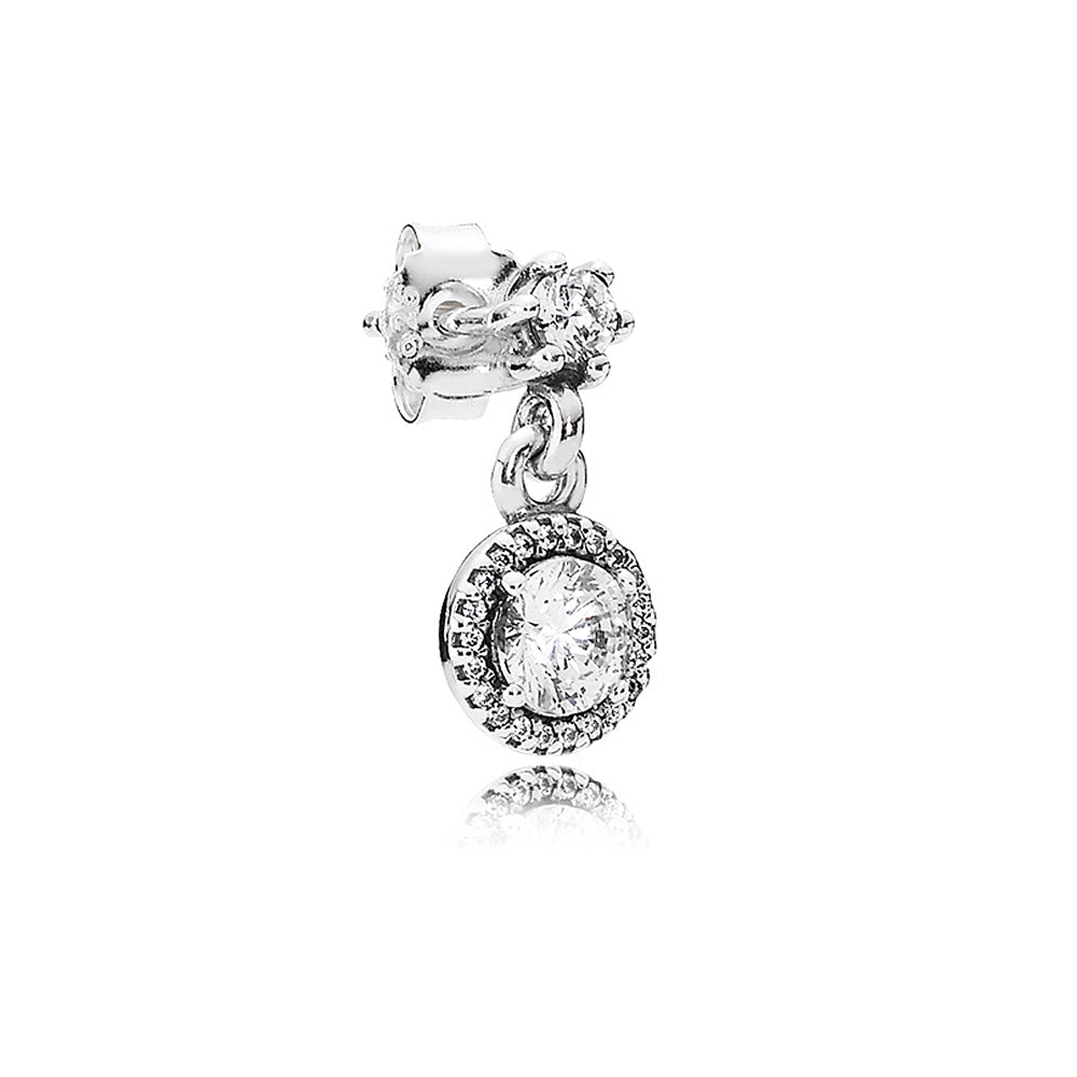 Aretes Pendientes Pandora Estilo Colgante Elegancia Clasica 290594CZ Plata 925 3