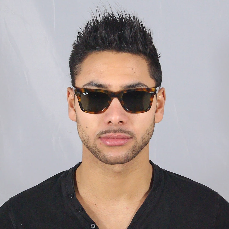 Lentes De Sol Ray Ban Wayfarer RB2140 1157 Marron Havana Negro 50mm 5