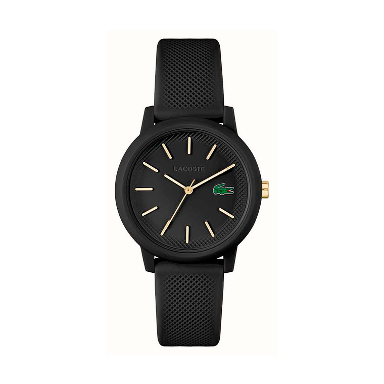 Reloj Analogo Lacoste Original 2001212 Color Negro con Correa de Silicona Para Mujer 1