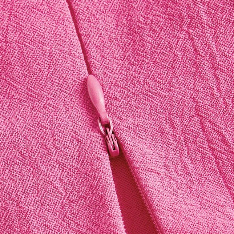 Camisa con Bolsillo Shein con Solapa de Hombros Caídos Color Fucsia Talla S 5