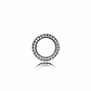 Aretes Pendientes Pandora Tipo Topo Circulo de Circonitas 290585CZ Plata 925 - Miniatura 2