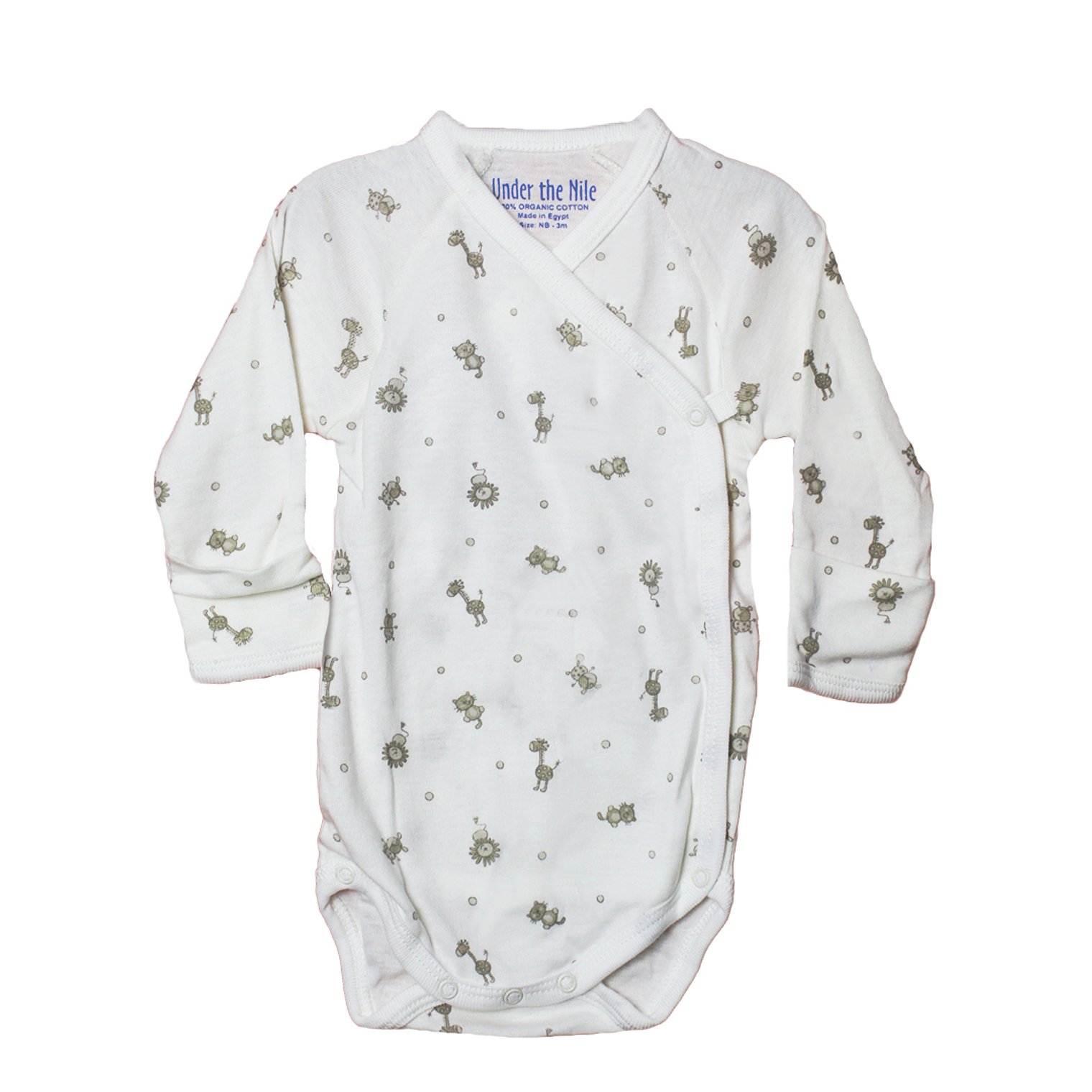 Enterizo para Bebe Under The Nile Color Blanco Talla 3 Meses 1