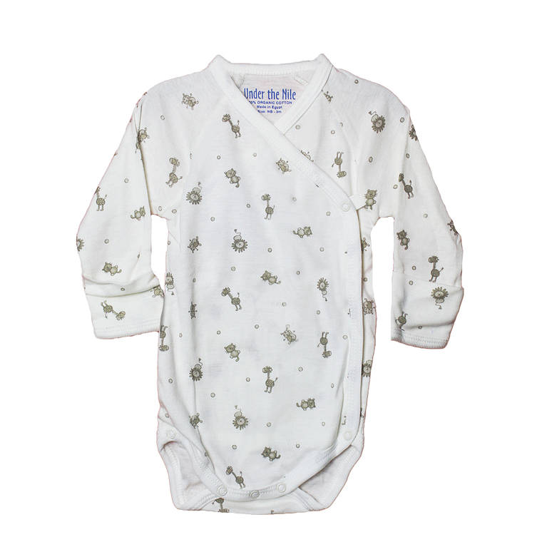 Enterizo para Bebe Under The Nile Color Blanco Talla 3 Meses 1