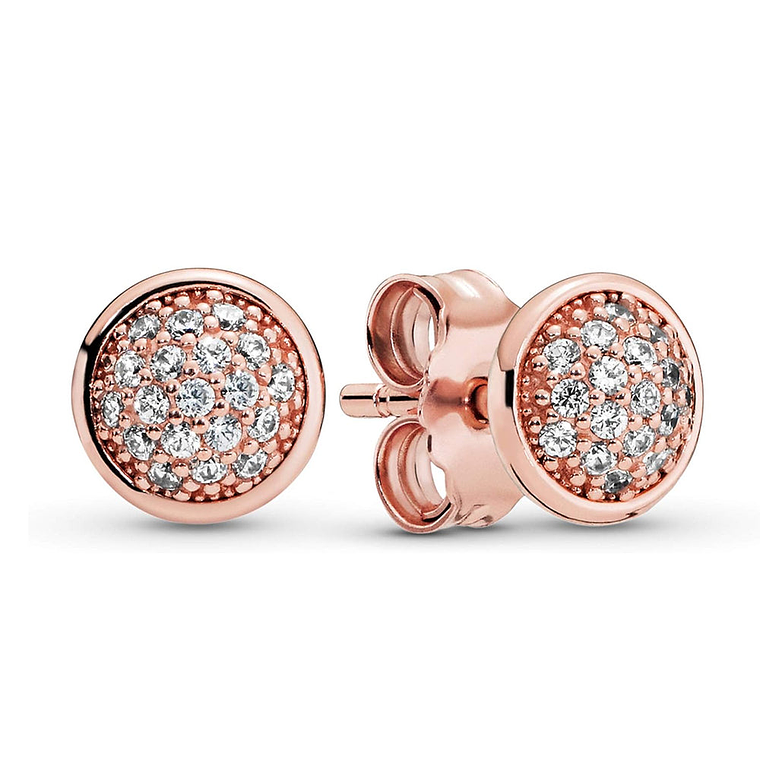 Aretes Pendientes Pandora Rose Redondos con 38 Circonitas Incrustadas 280726CZ Plata 925 1