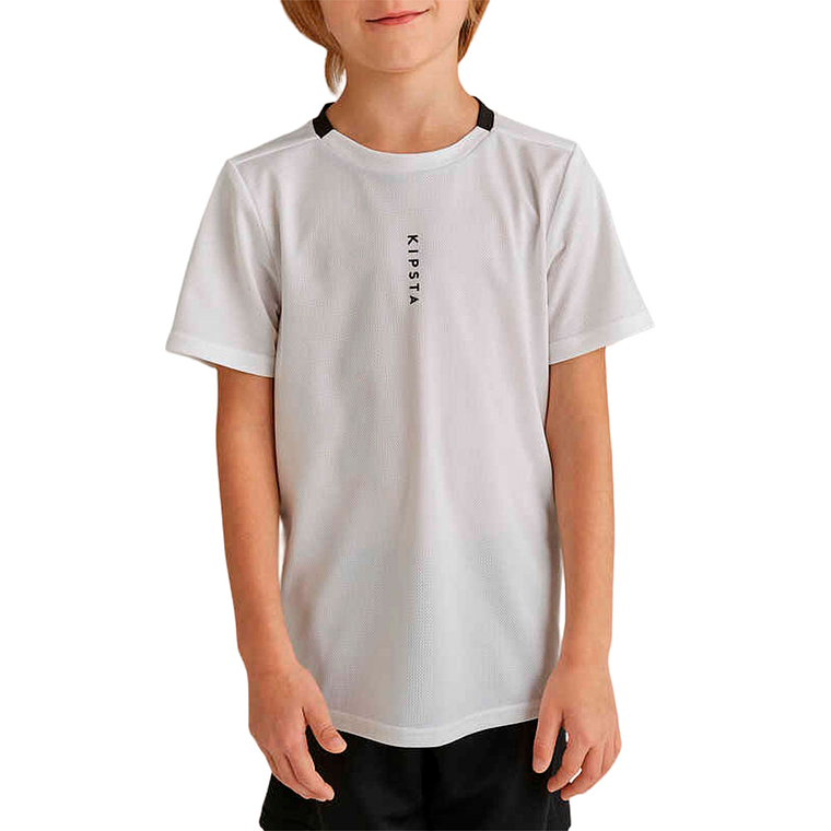 Polo Deportivo Kipsta para Niño de 10 a 11 Años Color Blanco 2