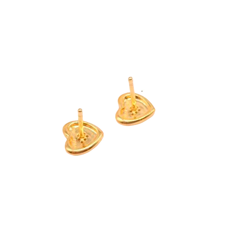 Aretes Pendientes Pandora Corazon Dorado Genuino con Circonitas 267382CZ Plata 925 4