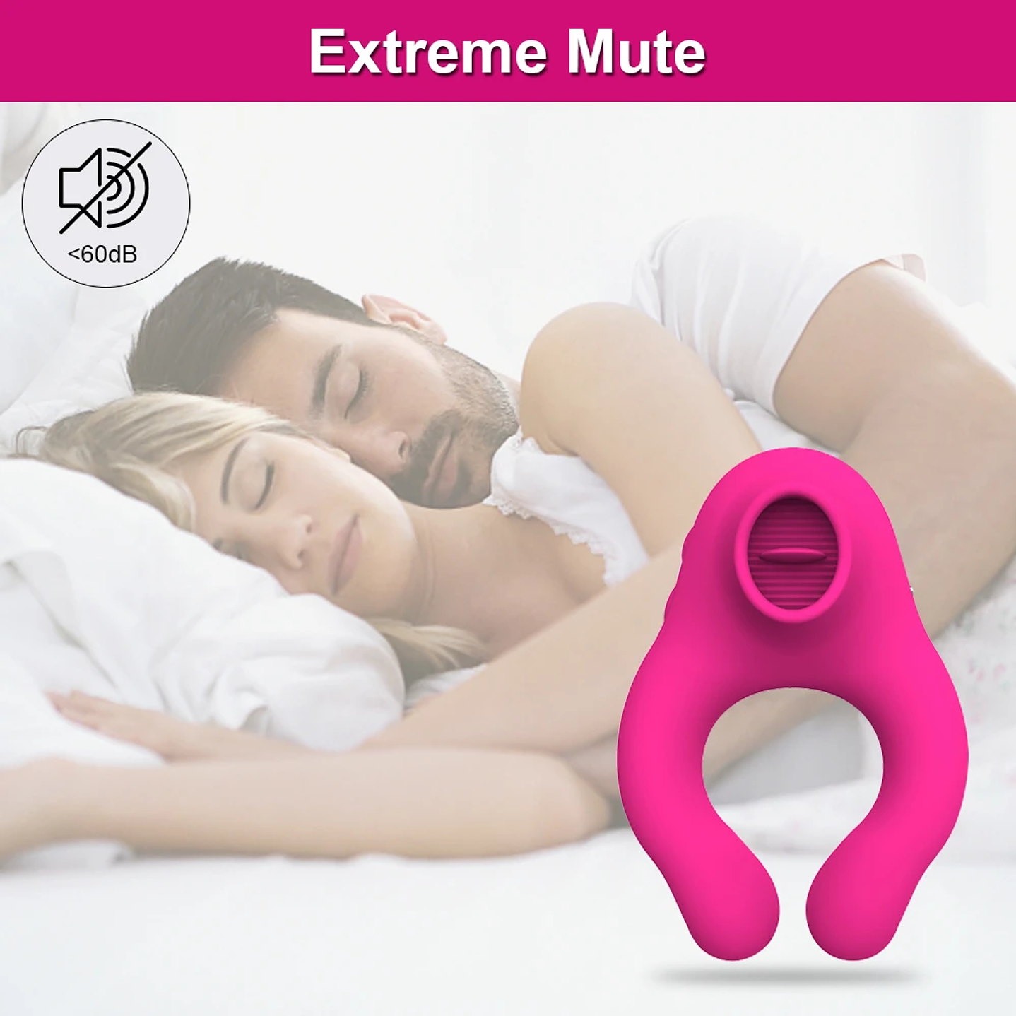 Anillo Vibrador Masculino con Estimulador para mujer Pomfw SJH04 En Silicona Medica 2