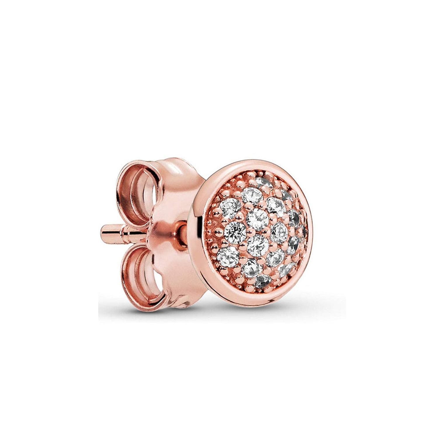 Aretes Pendientes Pandora Rose Redondos con 38 Circonitas Incrustadas 280726CZ Plata 925 3