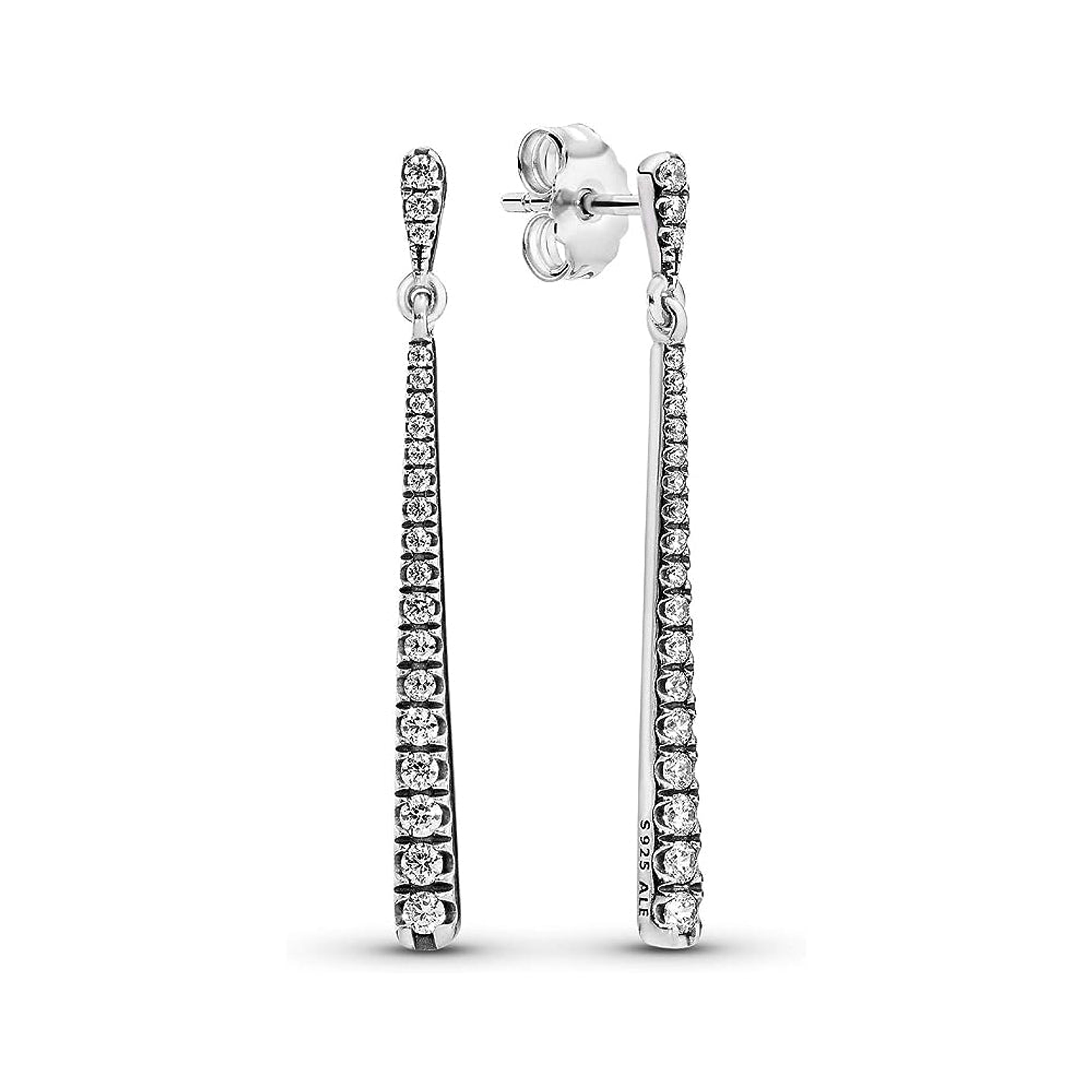 Aretes Pendientes Colgantes Pandora Haz de Estrellas 296351CZ Elegante Plata 925 1
