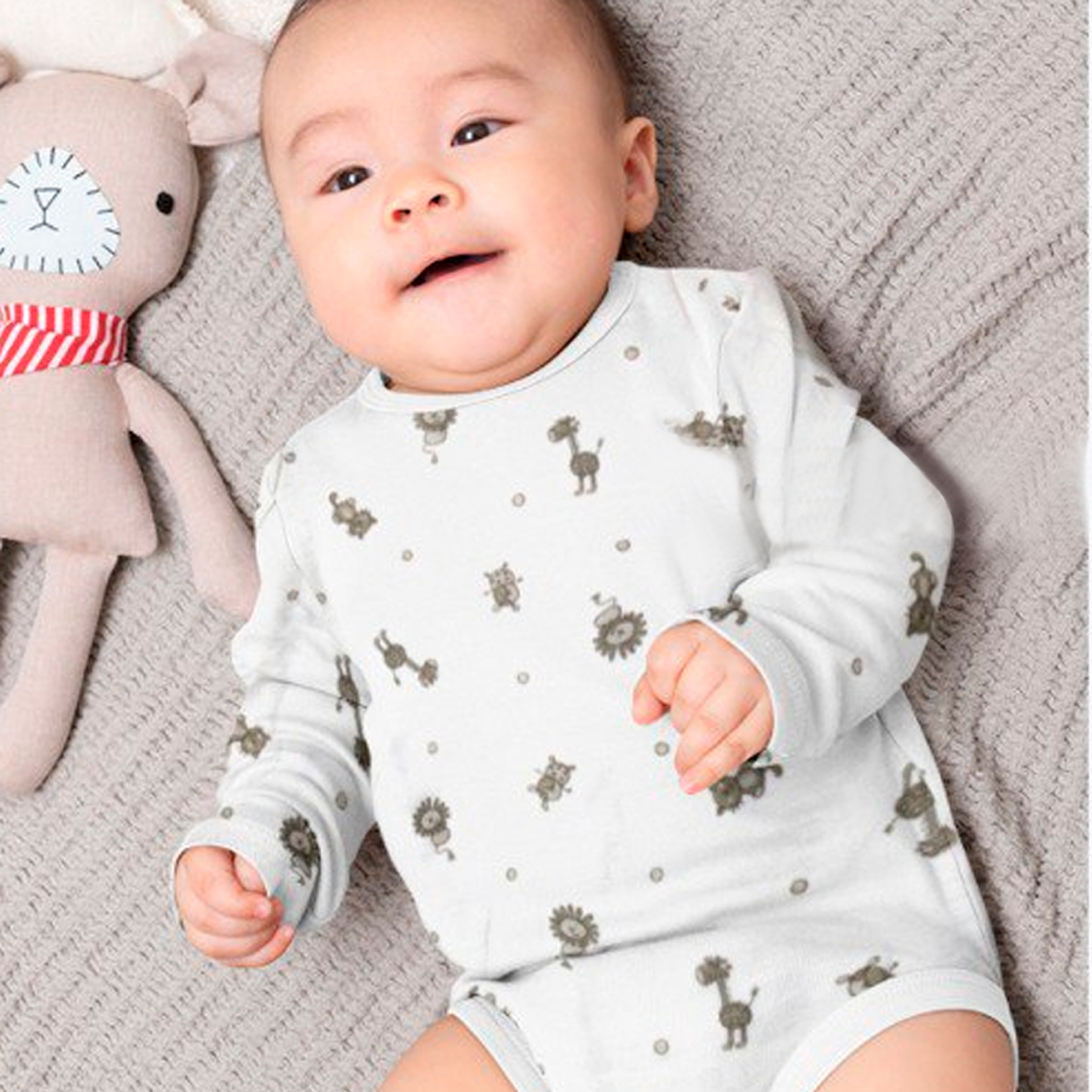 Enterizo para Bebe Under The Nile Color Blanco Talla 3 Meses 4