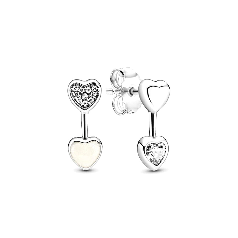 Aretes Pendientes Pandora Tipo Topo Flecha de Amor 290750CZ Plata 925 1