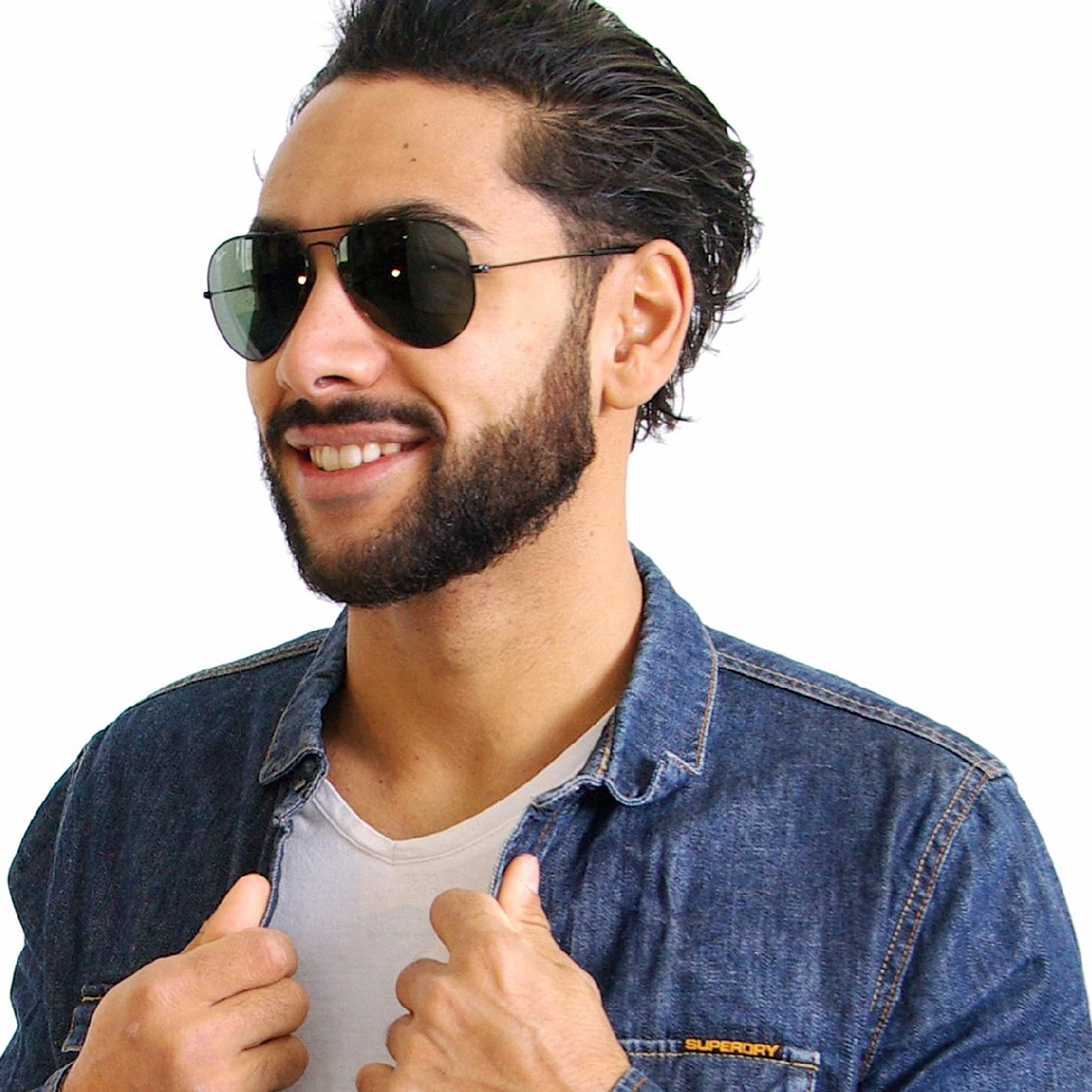 Lentes de Sol Ray Ban Aviador RB3025 L2823 Color Negro Talla 58mm 5