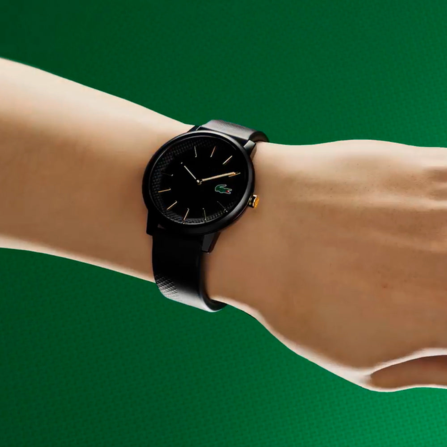 Reloj Analogo Lacoste Original 2001212 Color Negro con Correa de Silicona Para Mujer 6