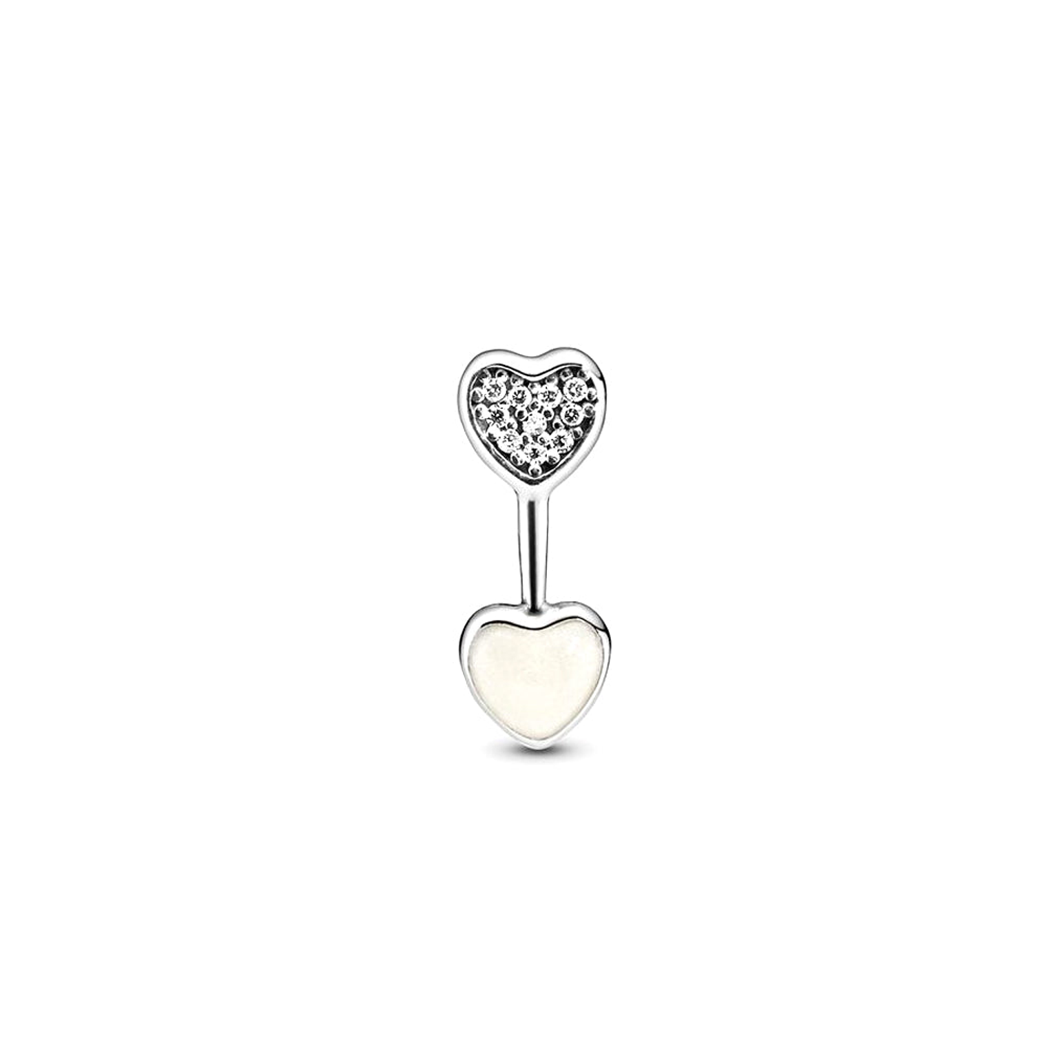 Aretes Pendientes Pandora Tipo Topo Flecha de Amor 290750CZ Plata 925 2