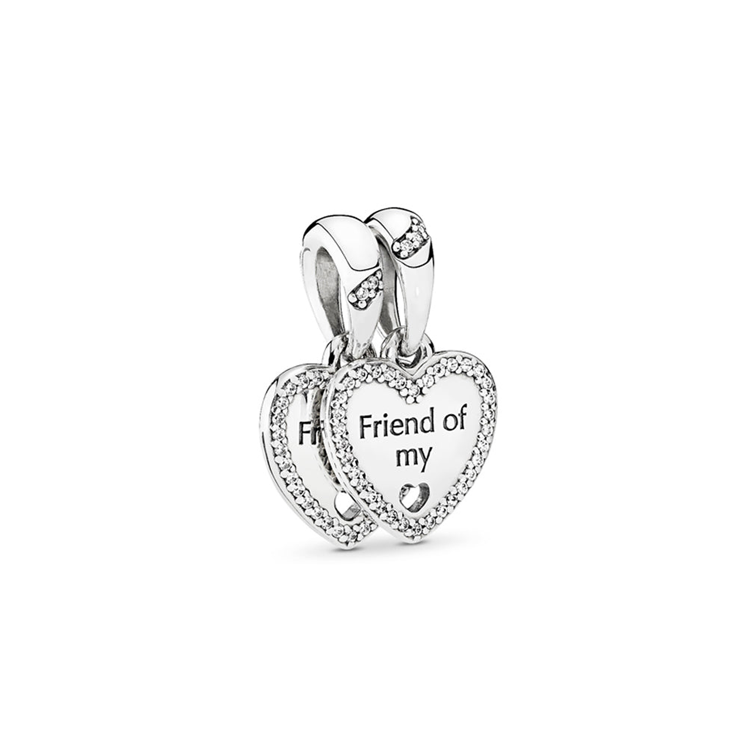 Charm Colgante Pandora Original para Mujer 792147CZ Encanto Corazón Partido s925 1