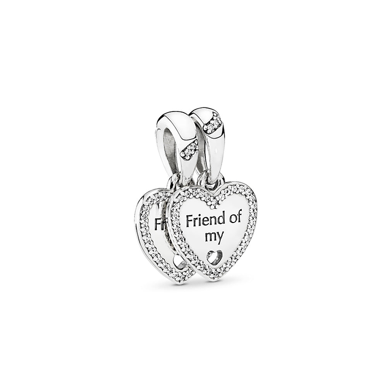 Charm Colgante Pandora Original para Mujer 792147CZ Encanto Corazón Partido s925 1