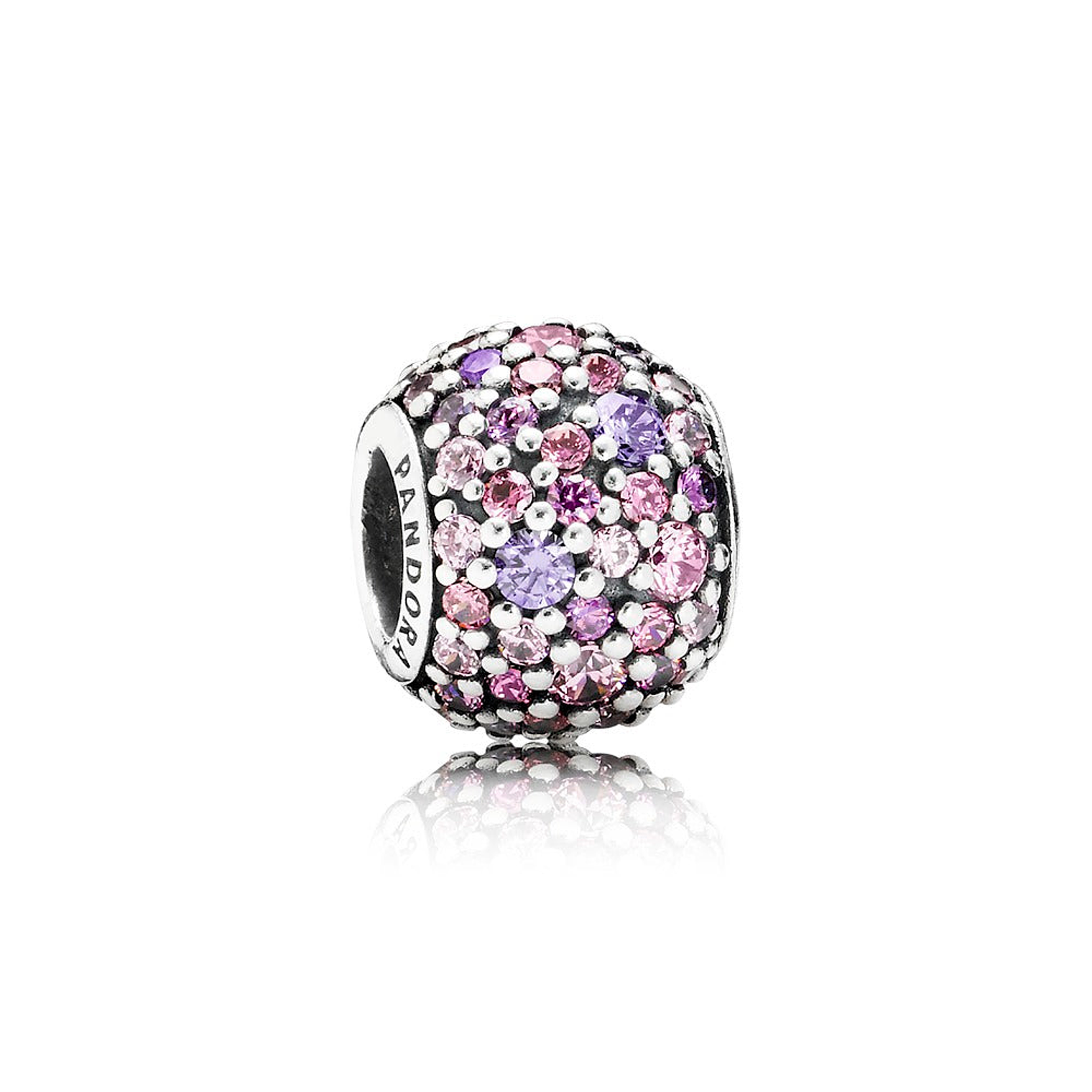 Charm Dije Pandora Original para Mujer 791261ACZMX Pave Ball Piedras Purpuras Plata s925 1