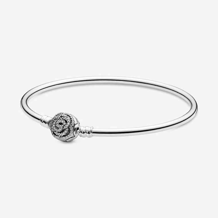 Pulsera Brazalete Pandora con Diseño Disney La Bella y La Bestia 590748CZ Plata 925 Talla 18cm 1