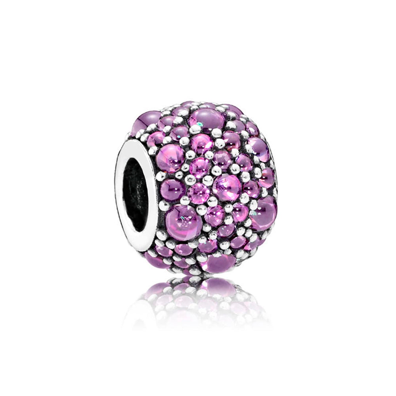 Charm Dije Pandora Original para Mujer 791755CFP Gotas Purpuras Brillantes Plata s925 1
