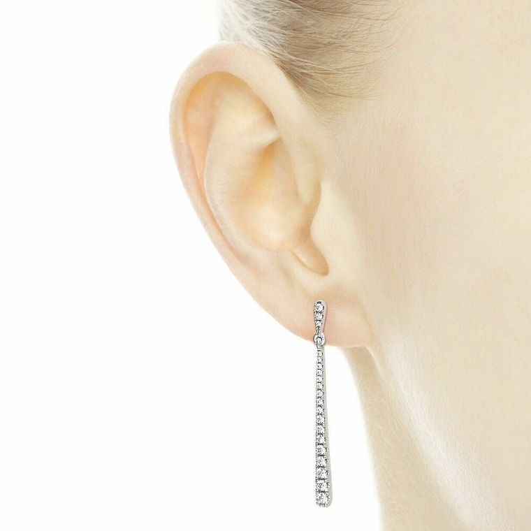 Aretes Pendientes Colgantes Pandora Haz de Estrellas 296351CZ Elegante Plata 925 5