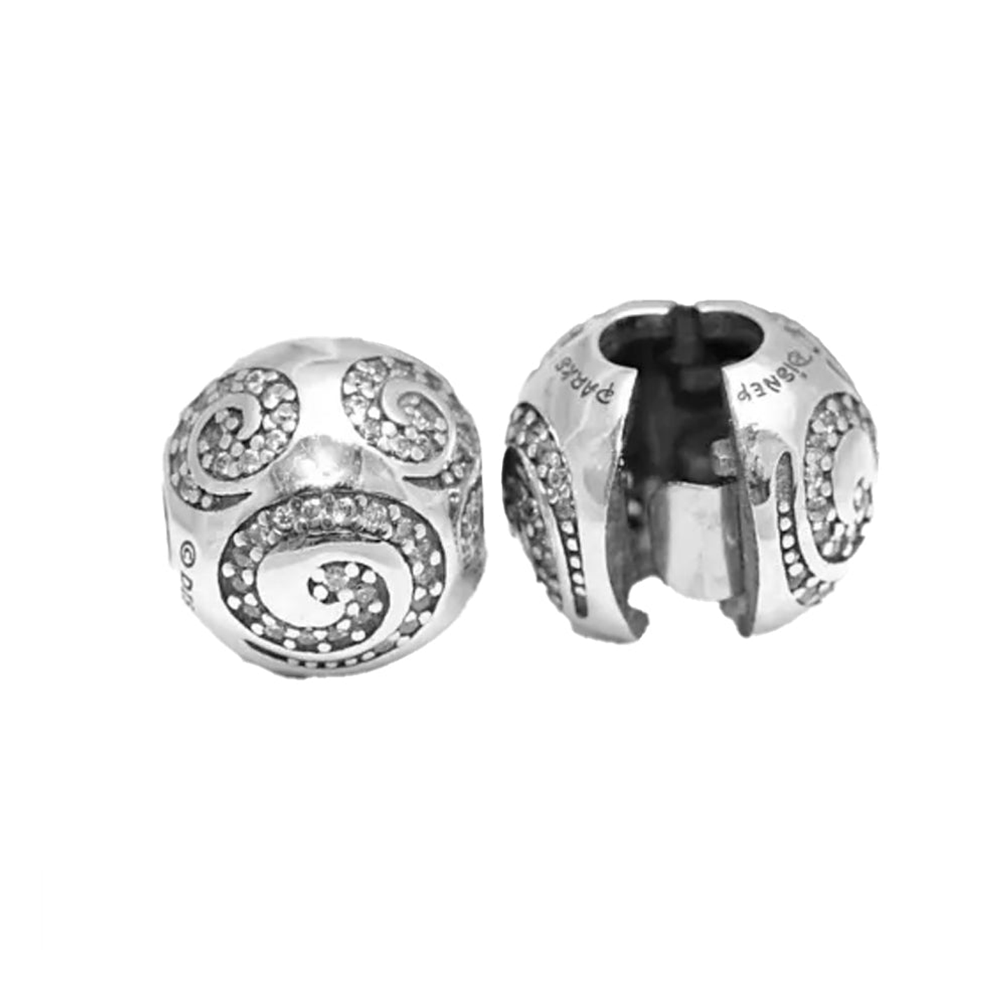 Clip Pandora Original para Mujer 796334CZ Disney Mickey Swirls Plata s925 3