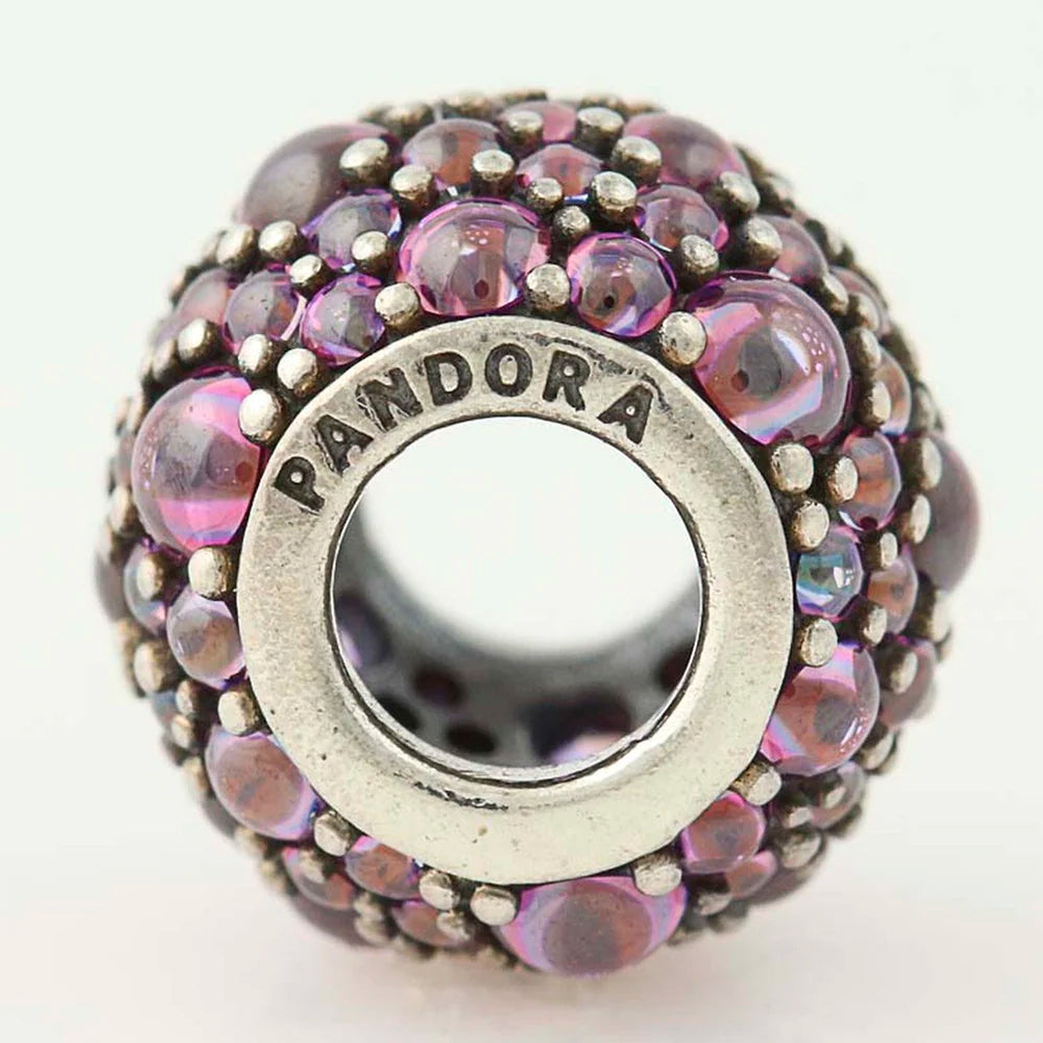 Charm Dije Pandora Original para Mujer 791755CFP Gotas Purpuras Brillantes Plata s925 2
