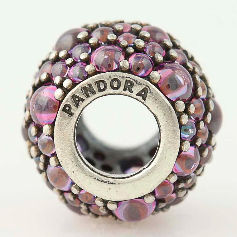 Charm Dije Pandora Original para Mujer 791755CFP Gotas Purpuras Brillantes Plata s925 2