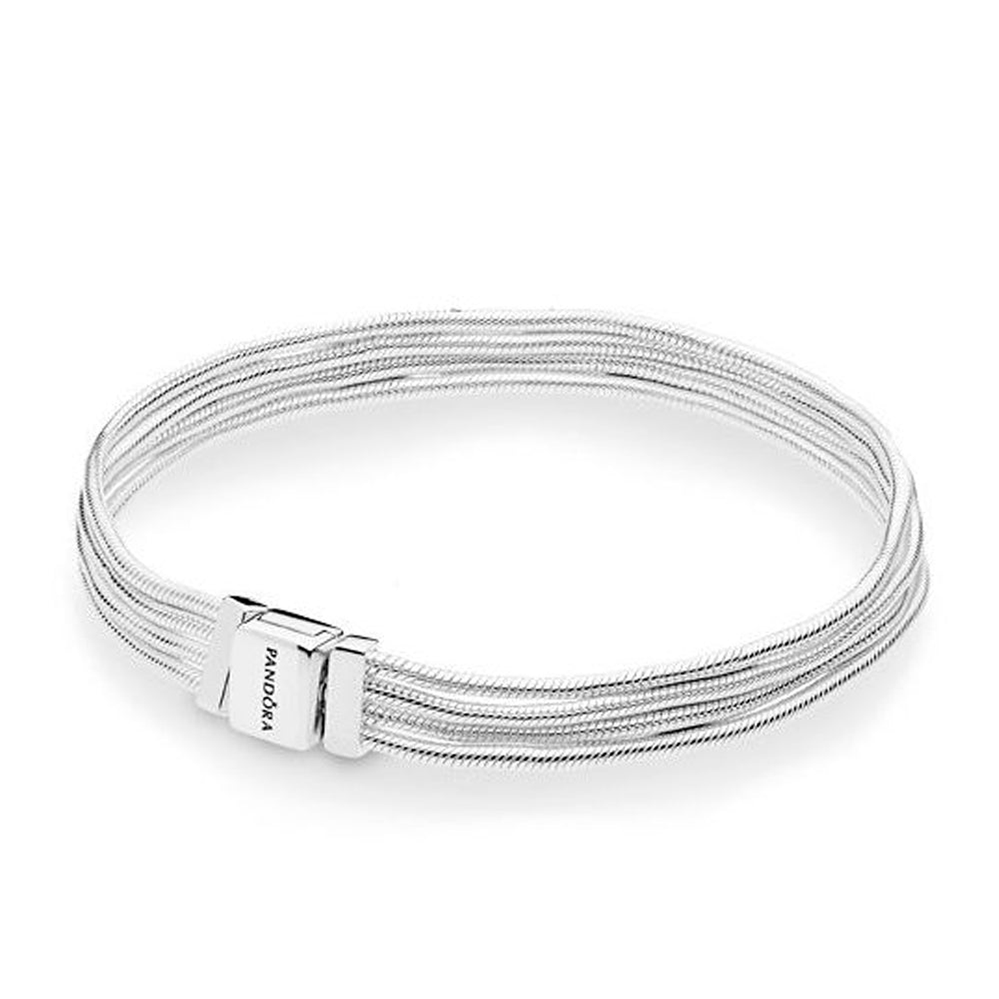 Pulsera Brazalete Pandora Reflexions Cierre de Broche Multiples Cadenas 597943 Plata 925 Talla 18cm 1