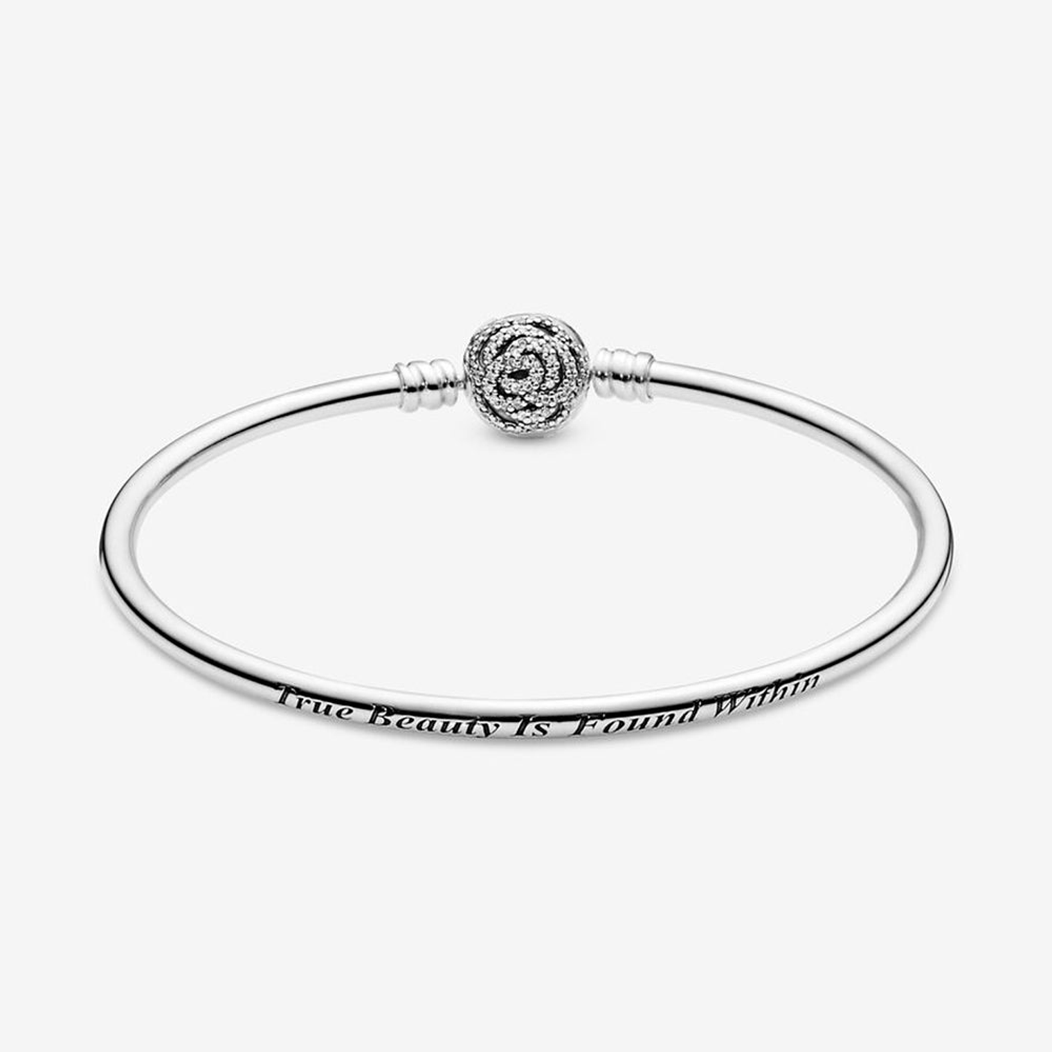 Pulsera Brazalete Pandora con Diseño Disney La Bella y La Bestia 590748CZ Plata 925 Talla 18cm 2