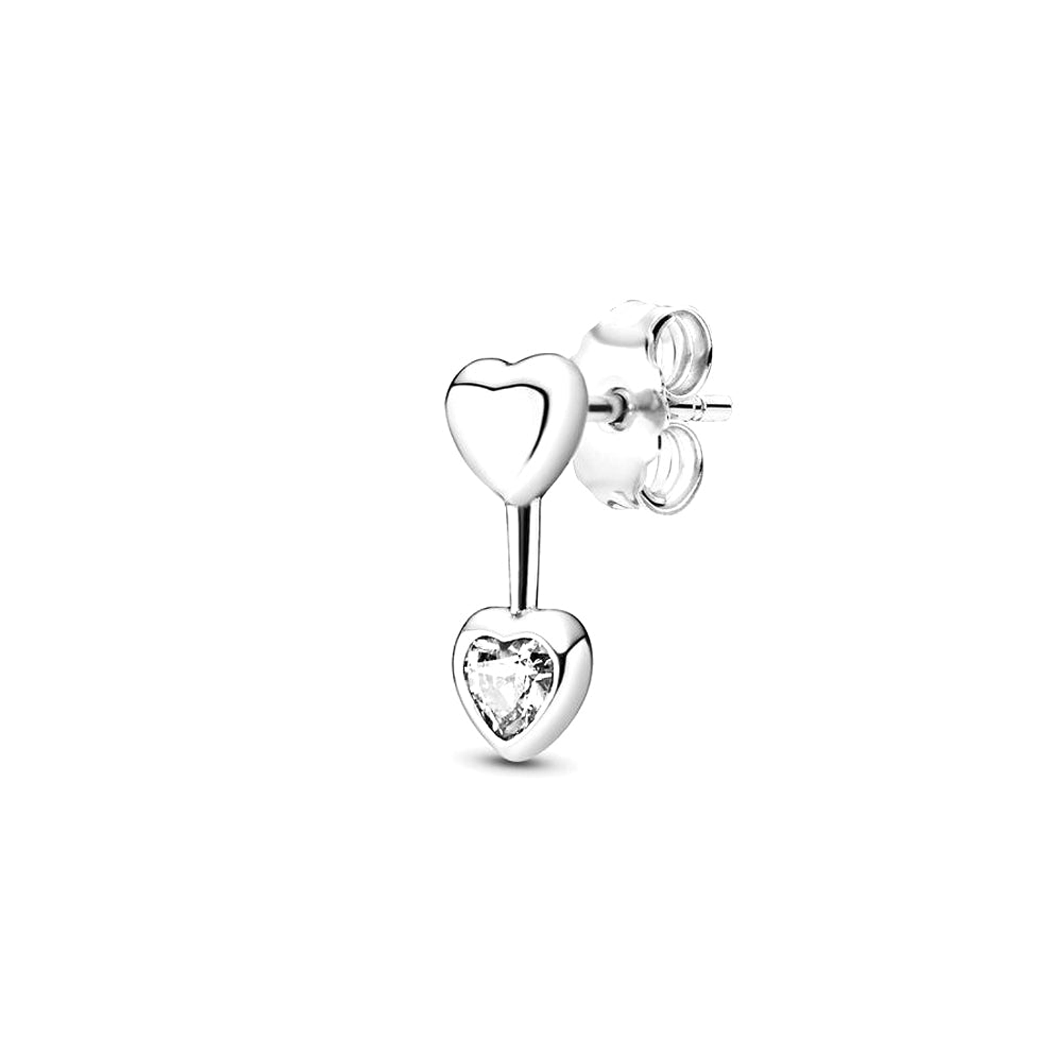 Aretes Pendientes Pandora Tipo Topo Flecha de Amor 290750CZ Plata 925 4
