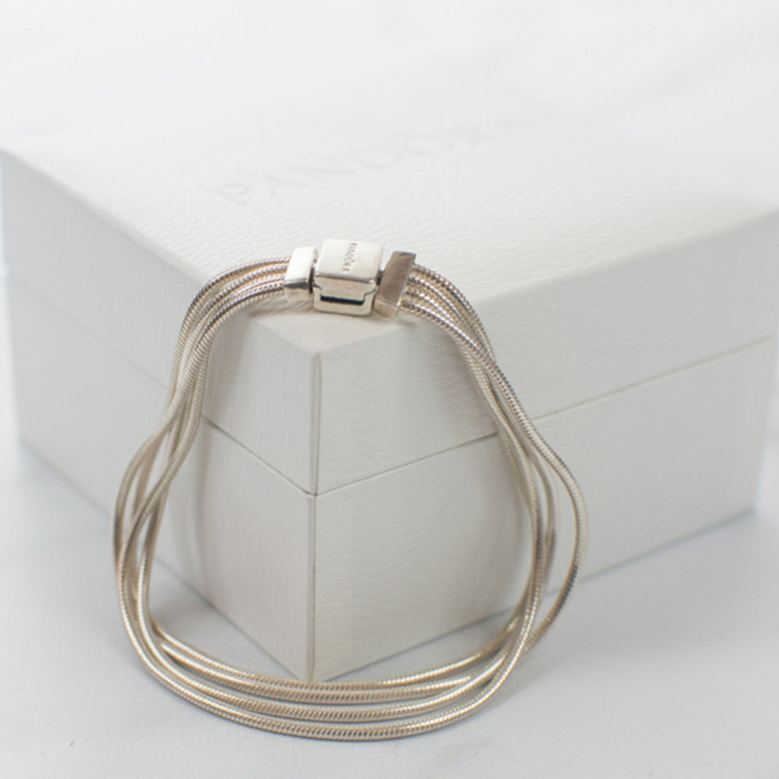 Pulsera Brazalete Pandora Reflexions Cierre de Broche Multiples Cadenas 597943 Plata 925 Talla 18cm 5